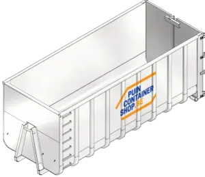 Productfoto van 30m³ container van Puincontainershop.be